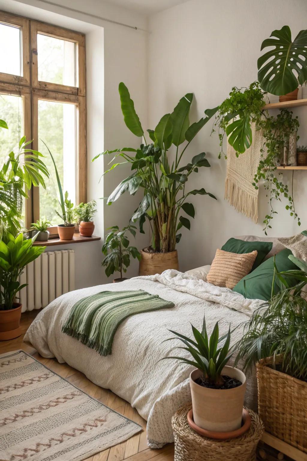 Bring the outside in with greenery that refreshes your space.