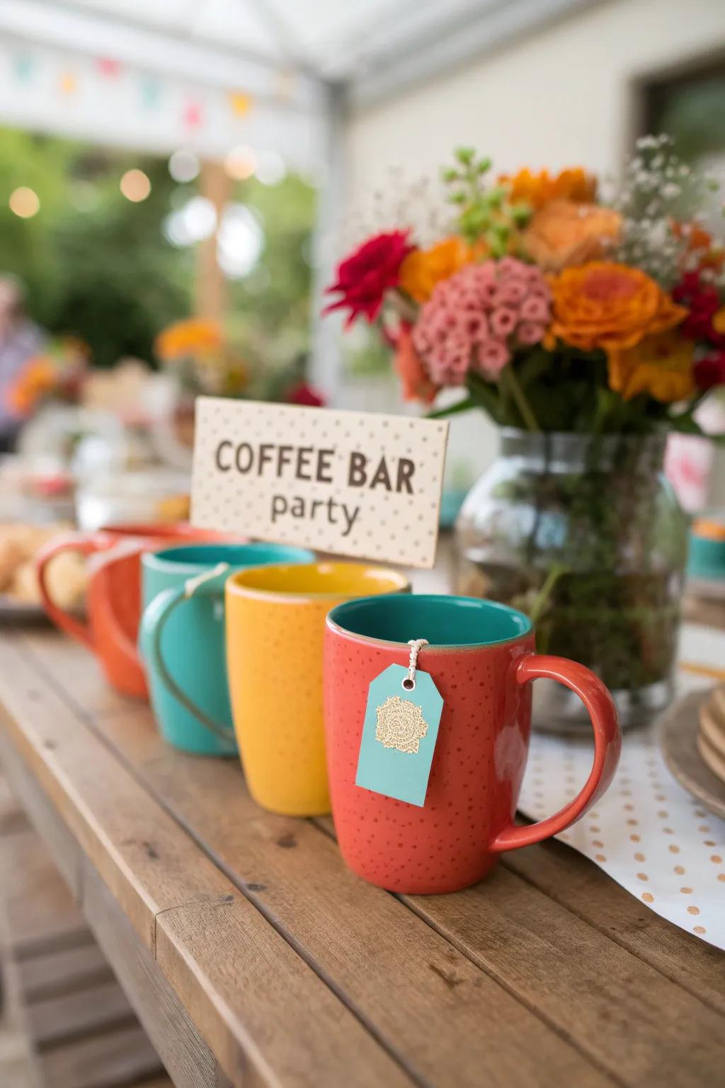 Personalized touches make your coffee bar feel special and thoughtful.