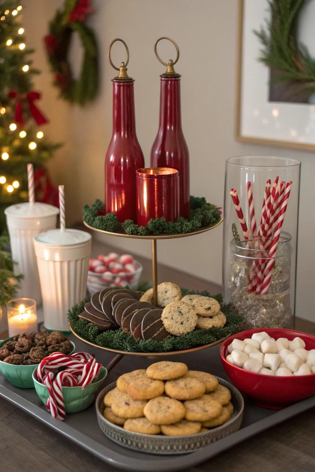 Sweeten the festivities with a snack station that offers treats for all. 🍪 #HolidayTreats #FestiveFun