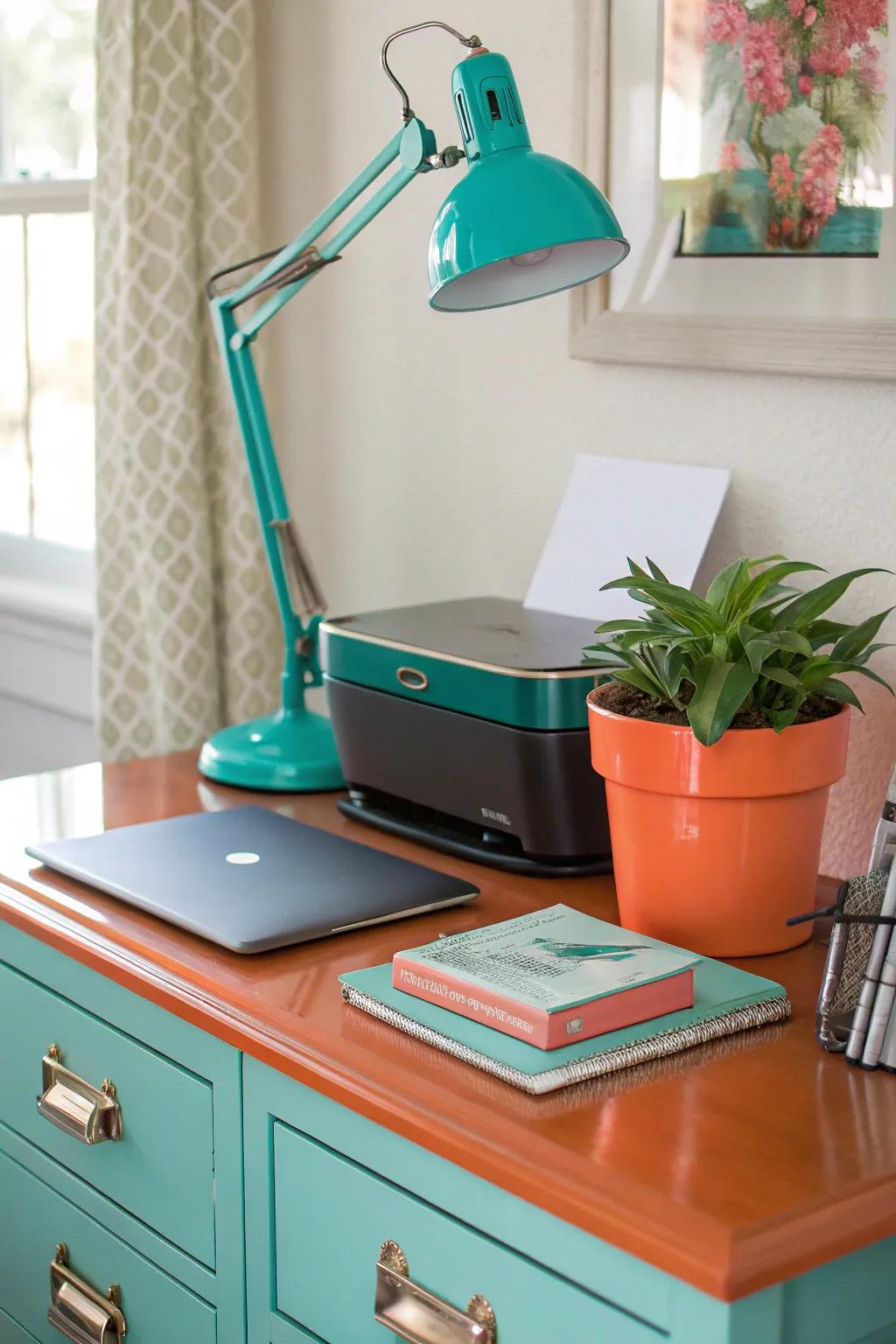 Keep it sleek: Hide your printer for a clean and modern desk aesthetic.