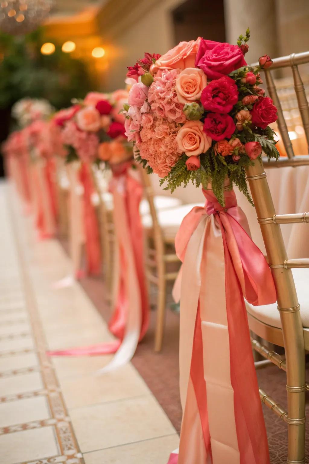 Enhance the elegance of your florals with satin ribbons that whisper sophistication.