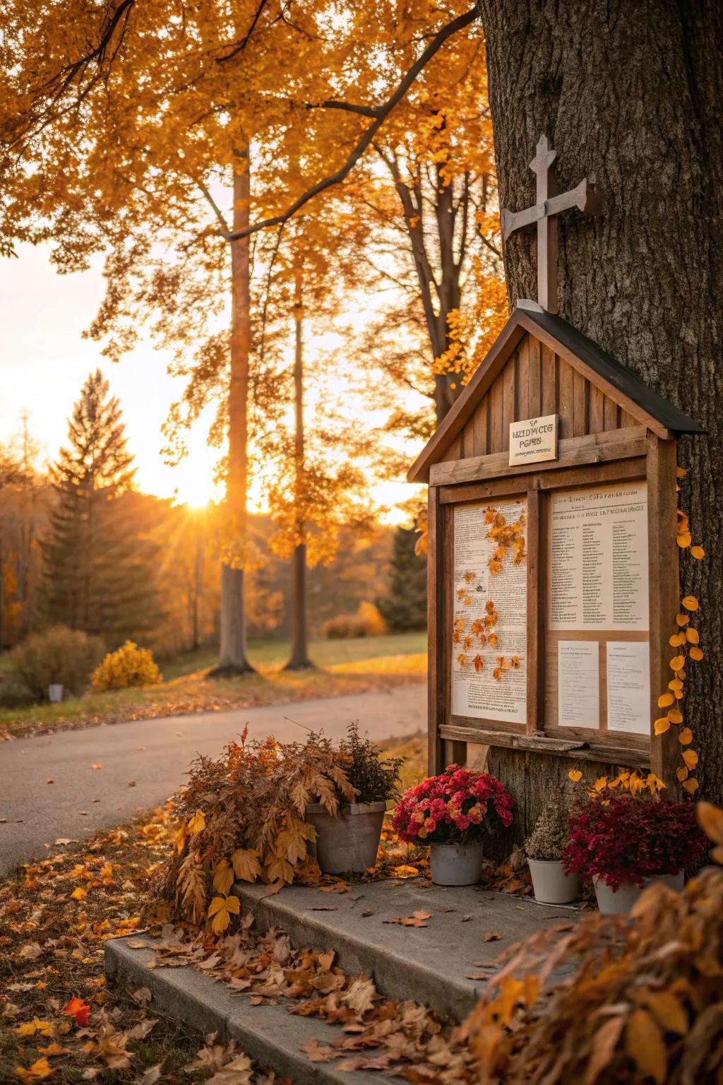 Celebrate creation's beauty with a fall foliage display that uplifts and inspires.