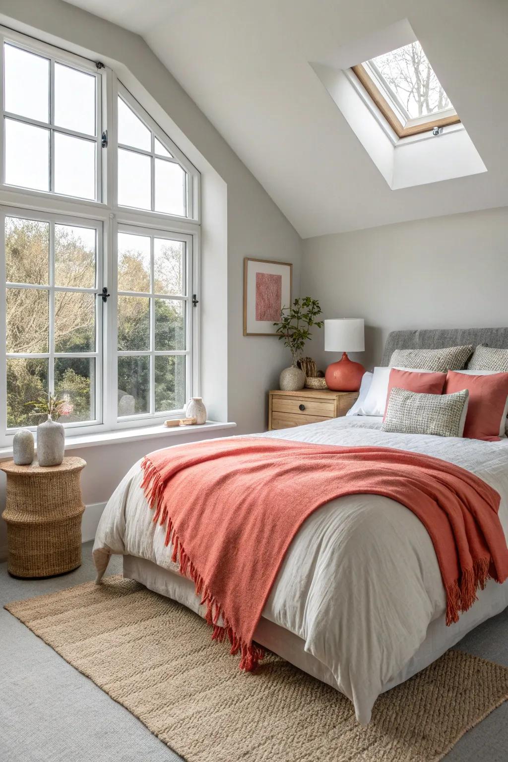 Embrace the beauty of natural light to create a fresh and inviting bedroom retreat.