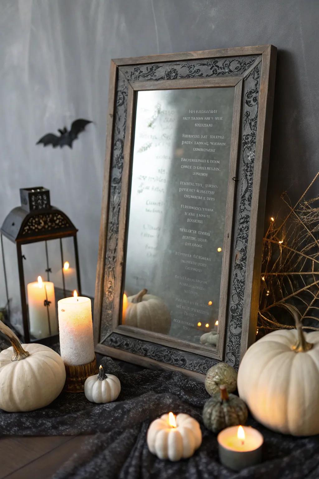 Unveil hidden secrets with a foggy mirror effect that's both mysterious and captivating.