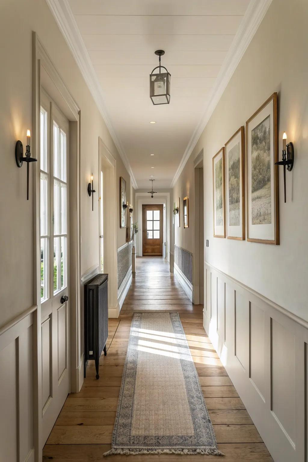 Symmetry that brings harmony to your hallway design.