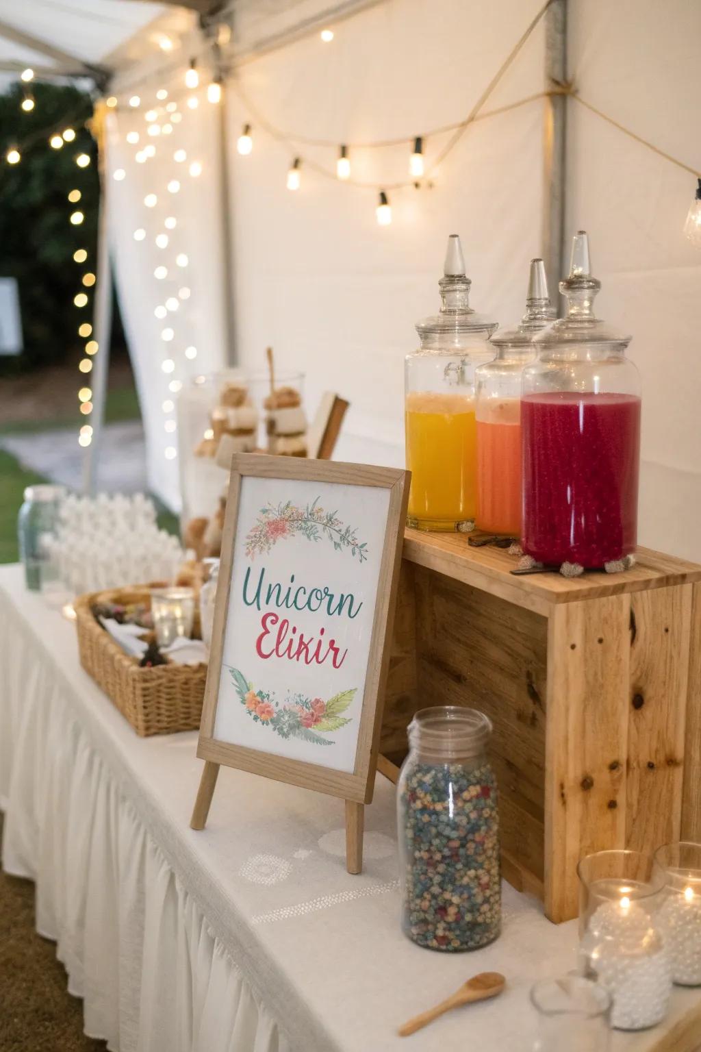 Mix up some magic with a potion station that's fun and flavorful.