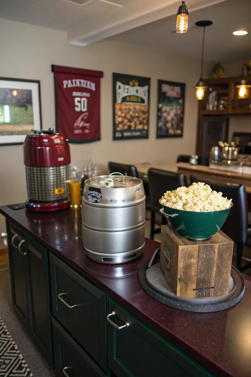 Get game-day ready with a snack station that's all about convenience and fun.