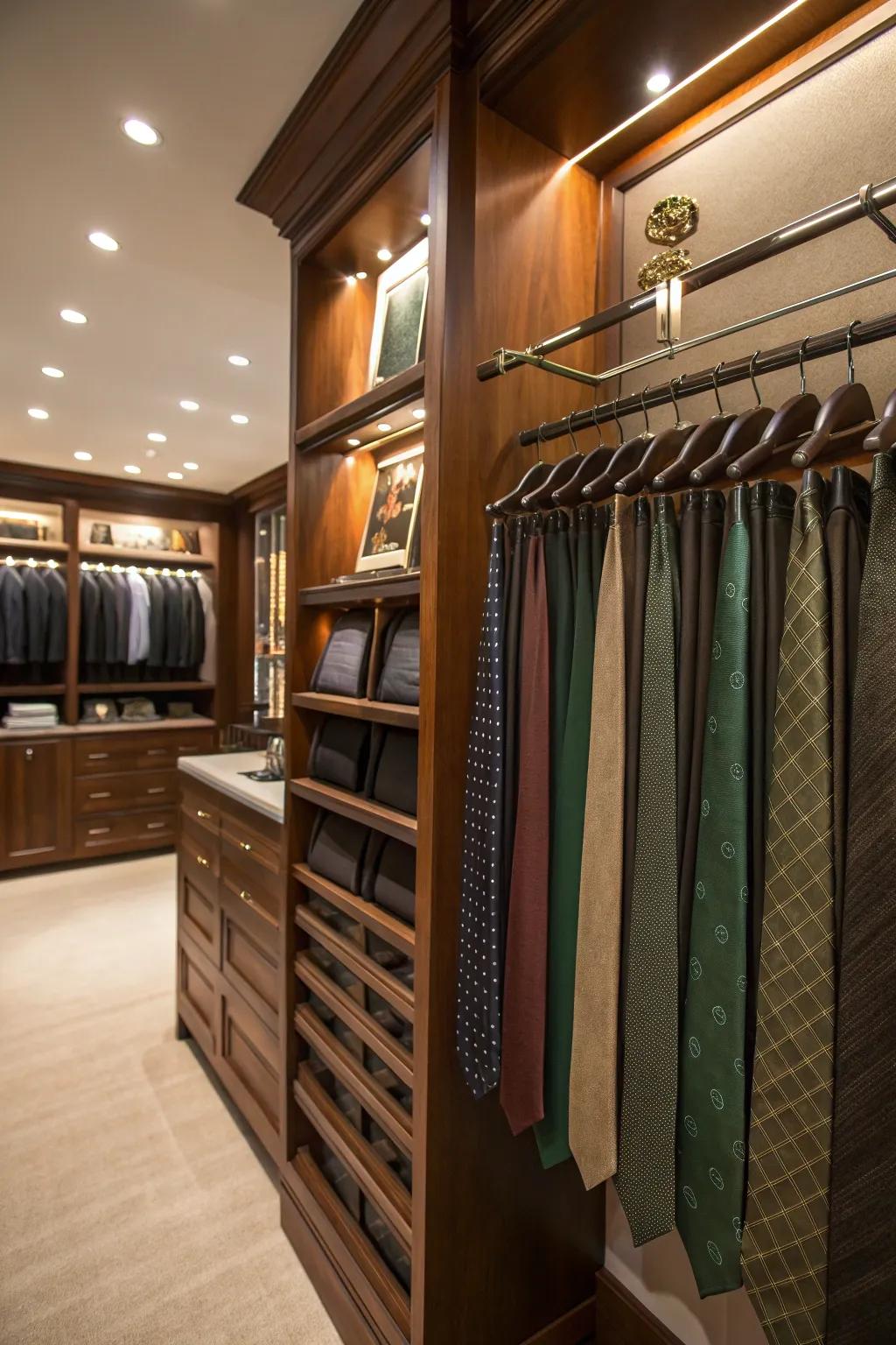 Keep your tie collection neat and accessible with a dedicated organizer.