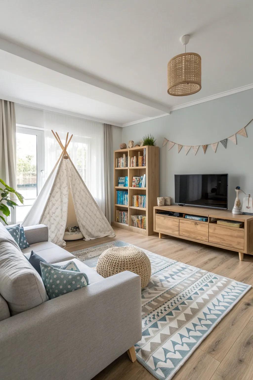 Furniture placement crafts natural zones, enhancing flow and functionality.