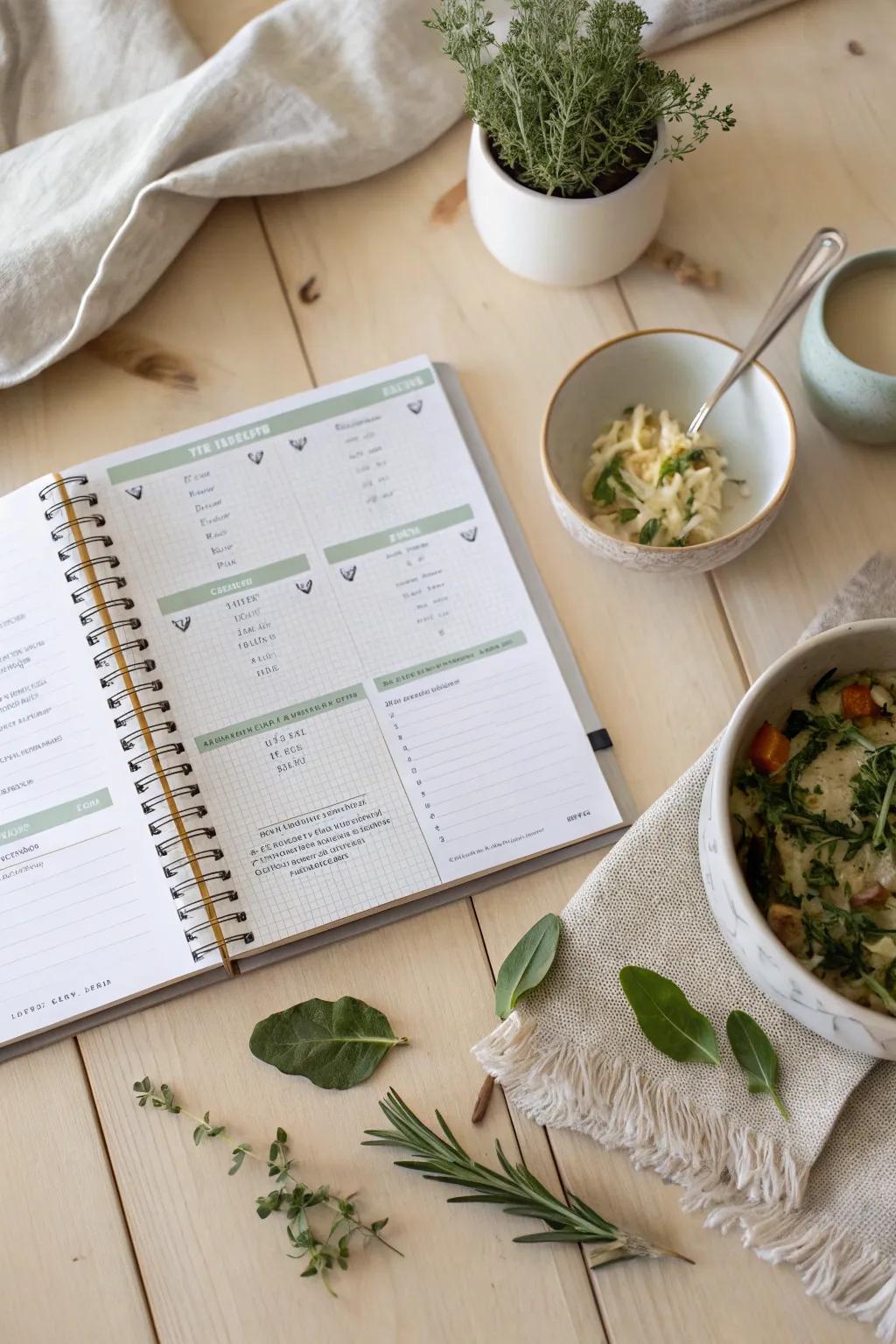 Simplify your weekly meal prep with organized meal and recipe planning.
