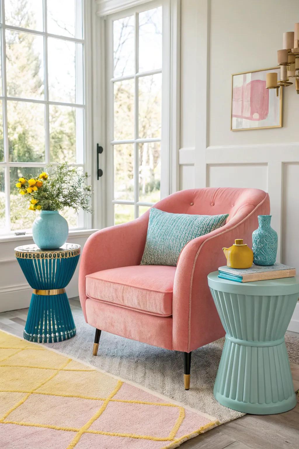 Embrace serenity with pastels that soothe the soul.