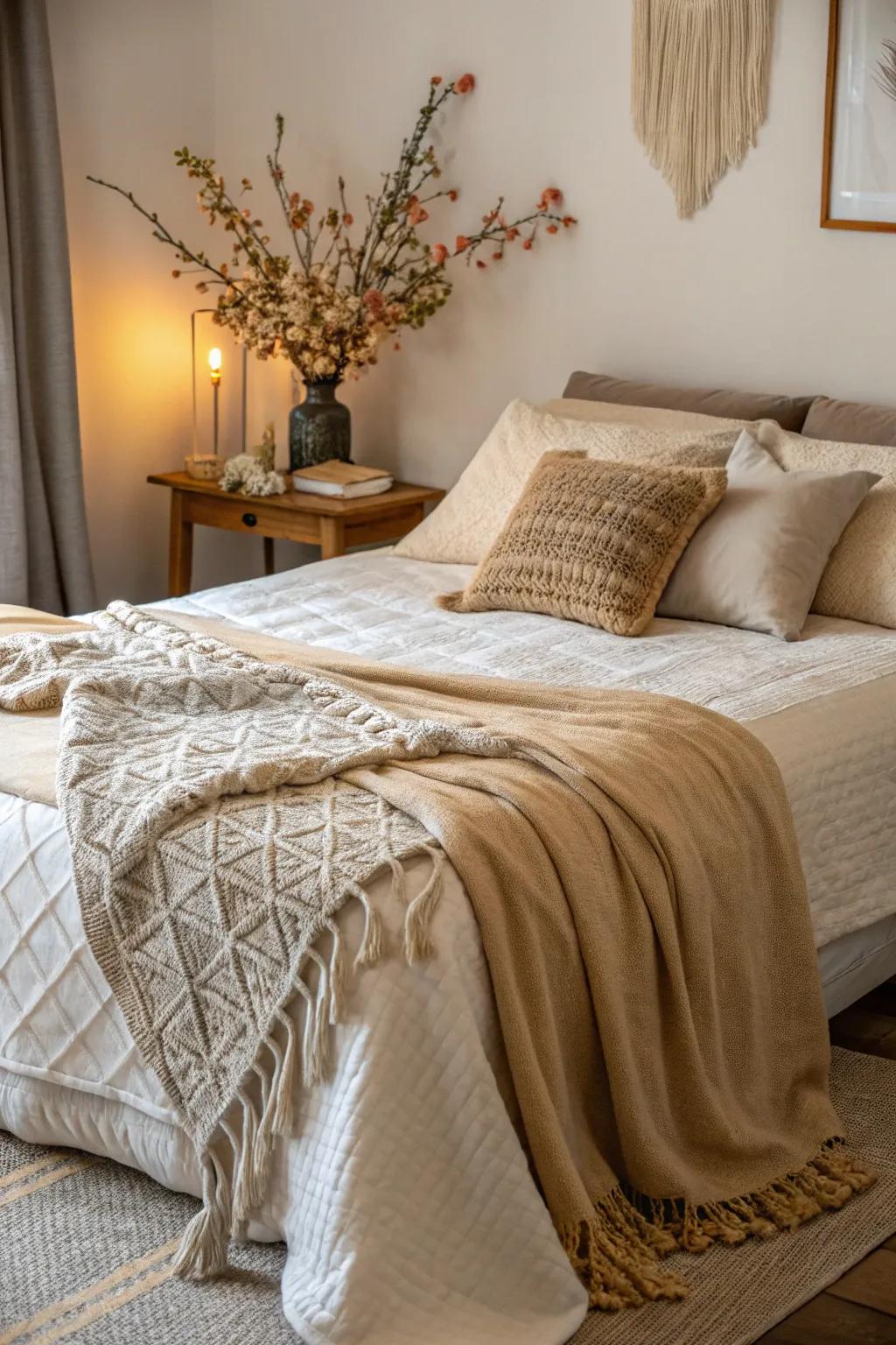 Keep your bedroom feeling fresh year-round with bedspreads that change with the seasons.