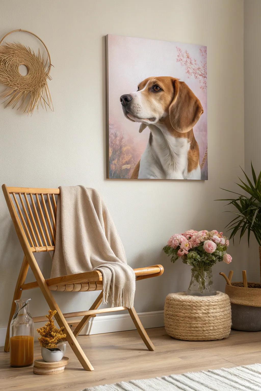 Celebrate your pets with adorable canvases that capture their spirit. 🐾 #PetPortrait #AnimalLover