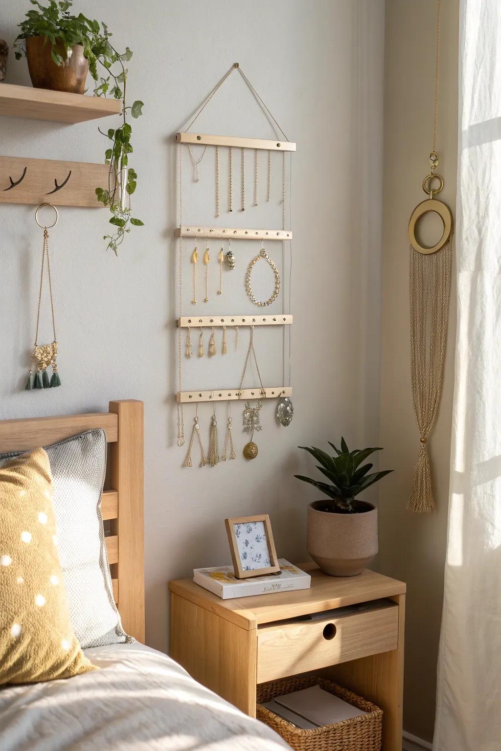 Turn your jewelry into a stunning display that saves space.