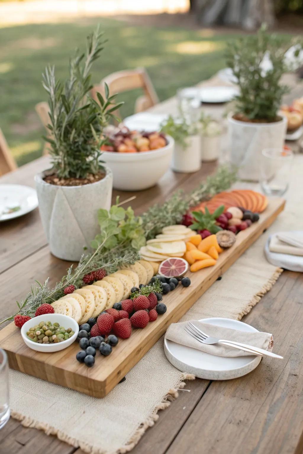 Elevate your table with edible decor that's both stylish and delicious.