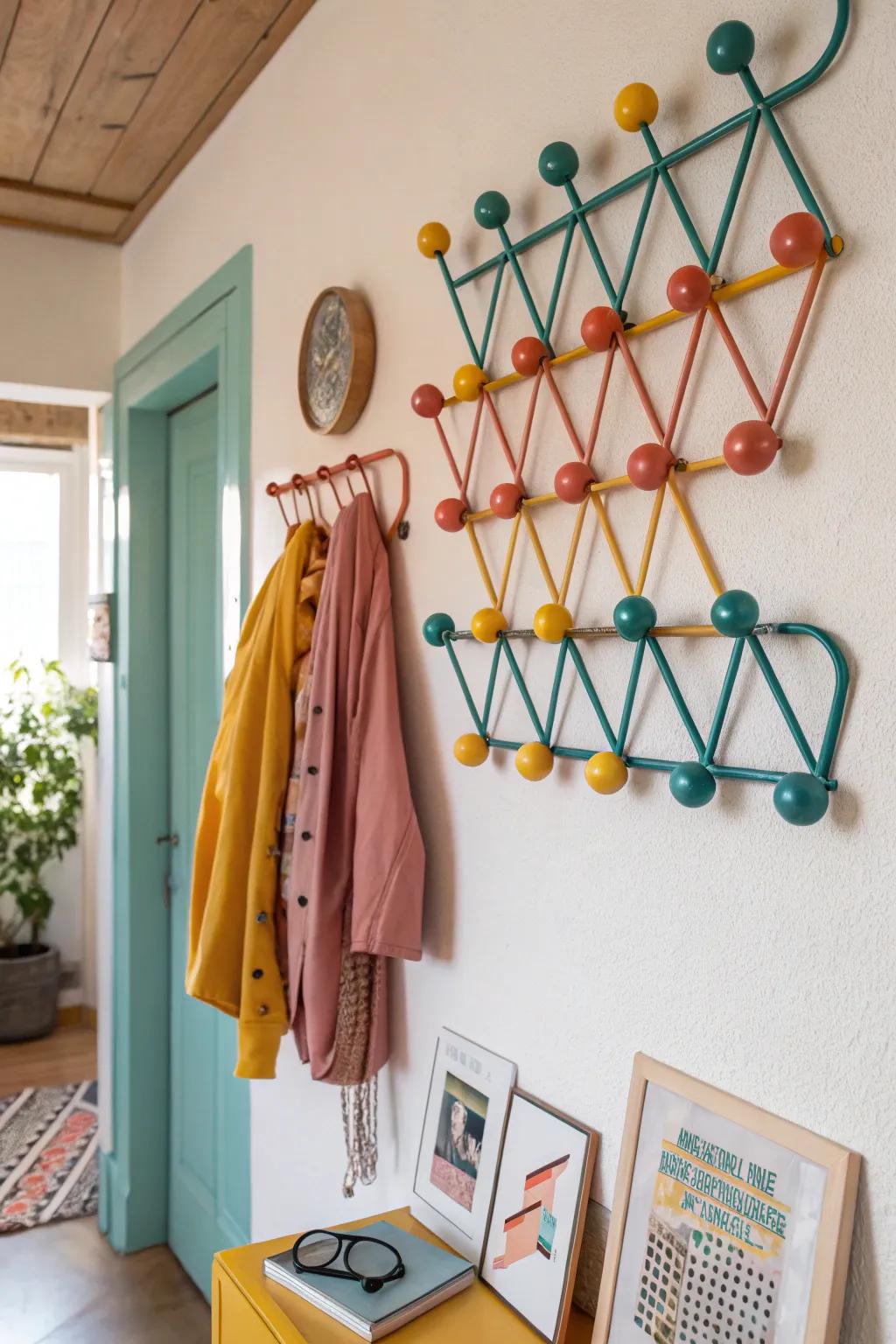 Transform hangers into a visual masterpiece with magnetic walls.