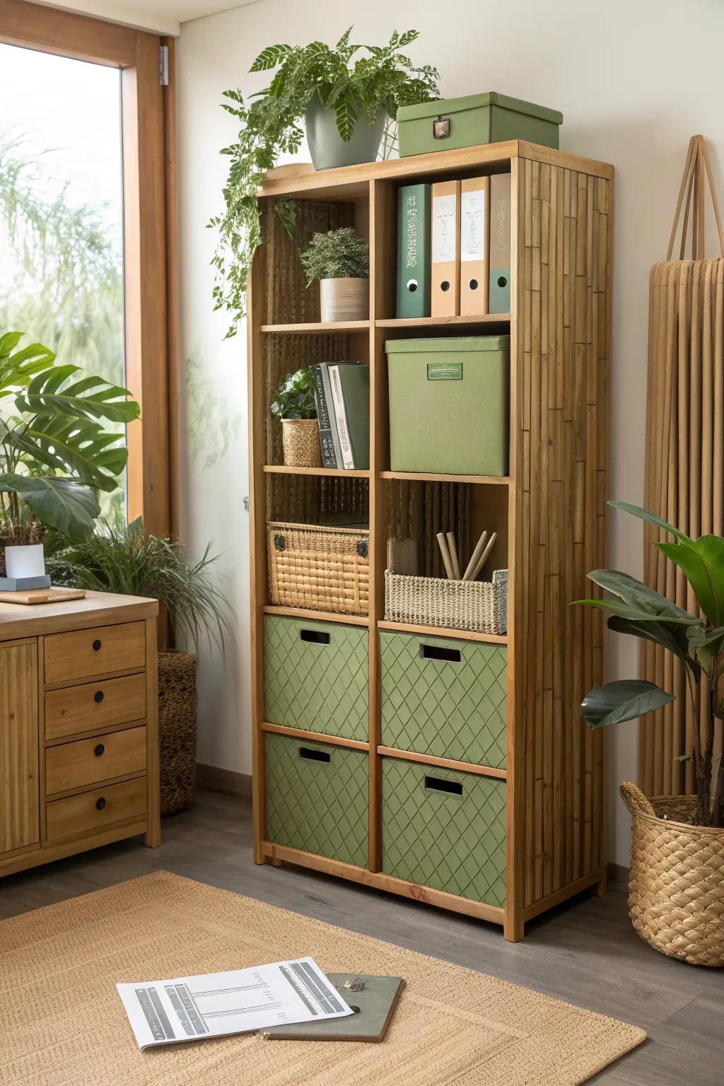Go green with sustainable storage that looks good and does good.