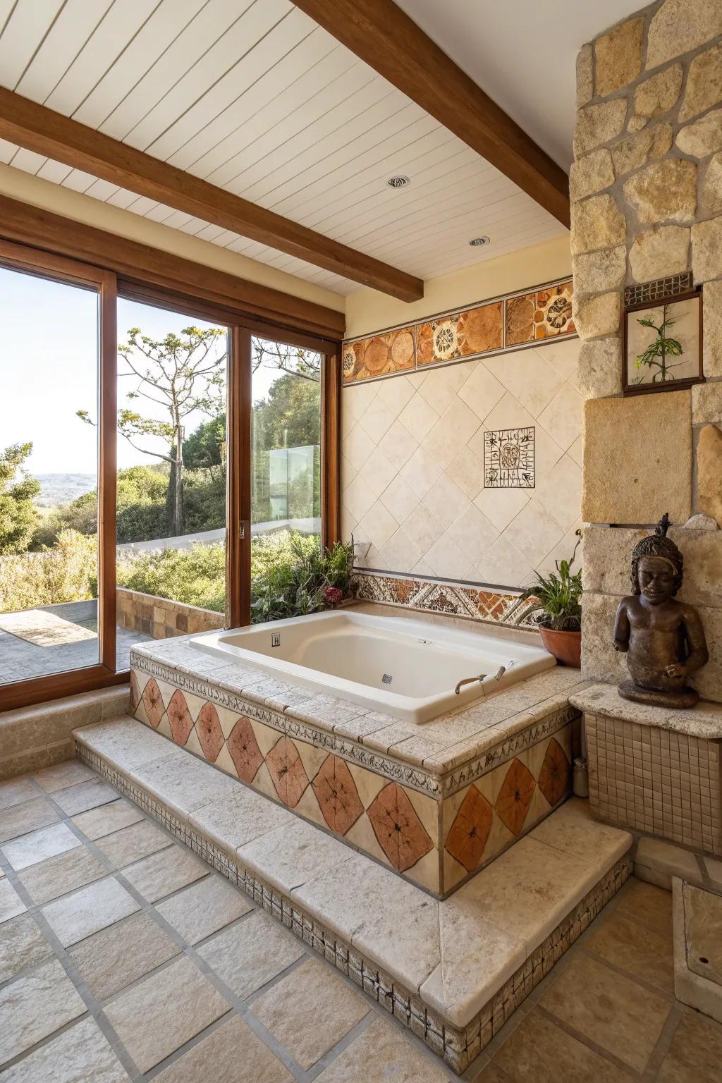 Express your style with artistic surroundings that make your bath a visual masterpiece.