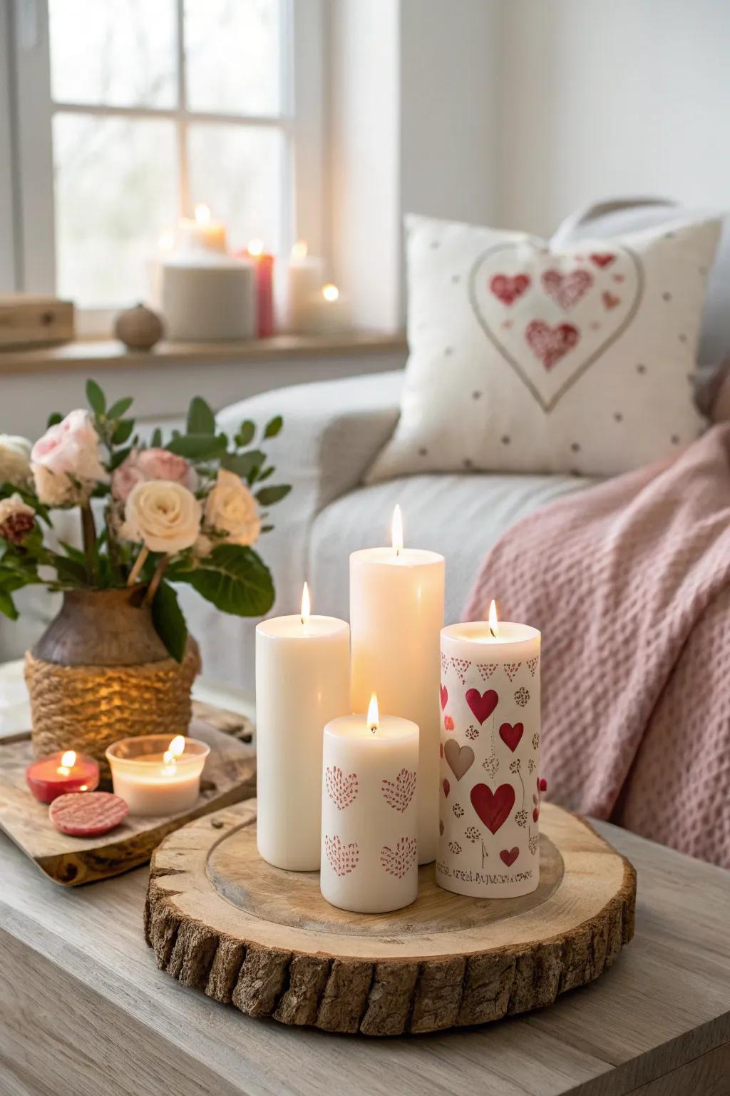 Transform your space with the warm glow of candlelight.