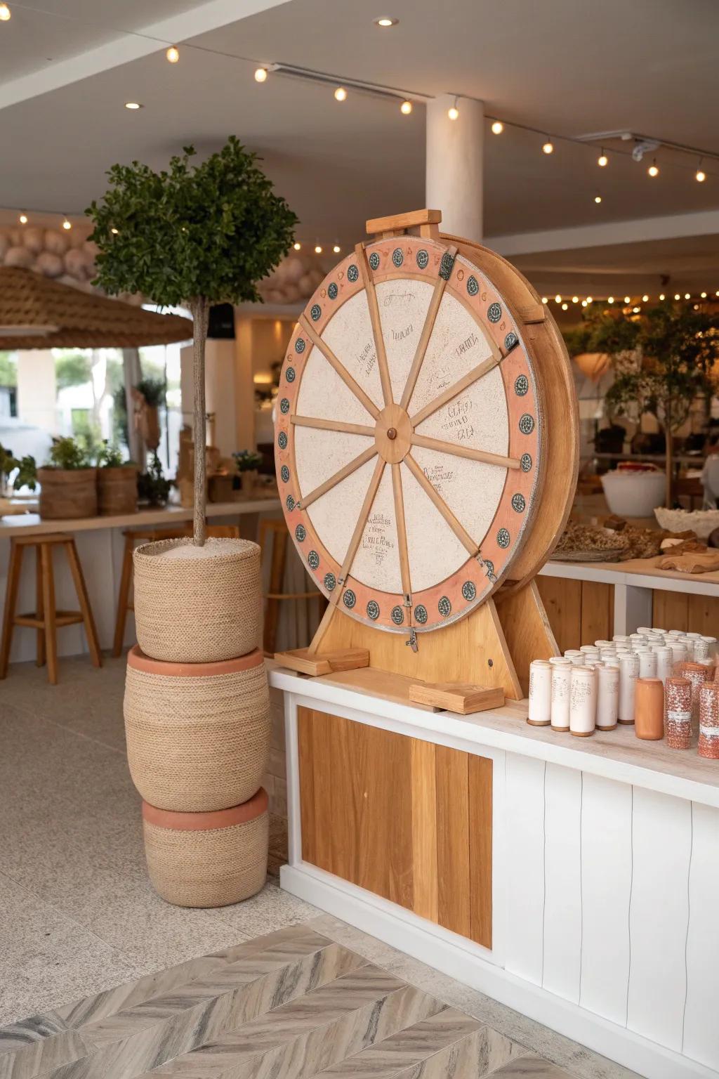 Spin the wheel for a surprise sip that keeps the excitement flowing. 🎉🍸 #DrinkWheel #SurpriseSip