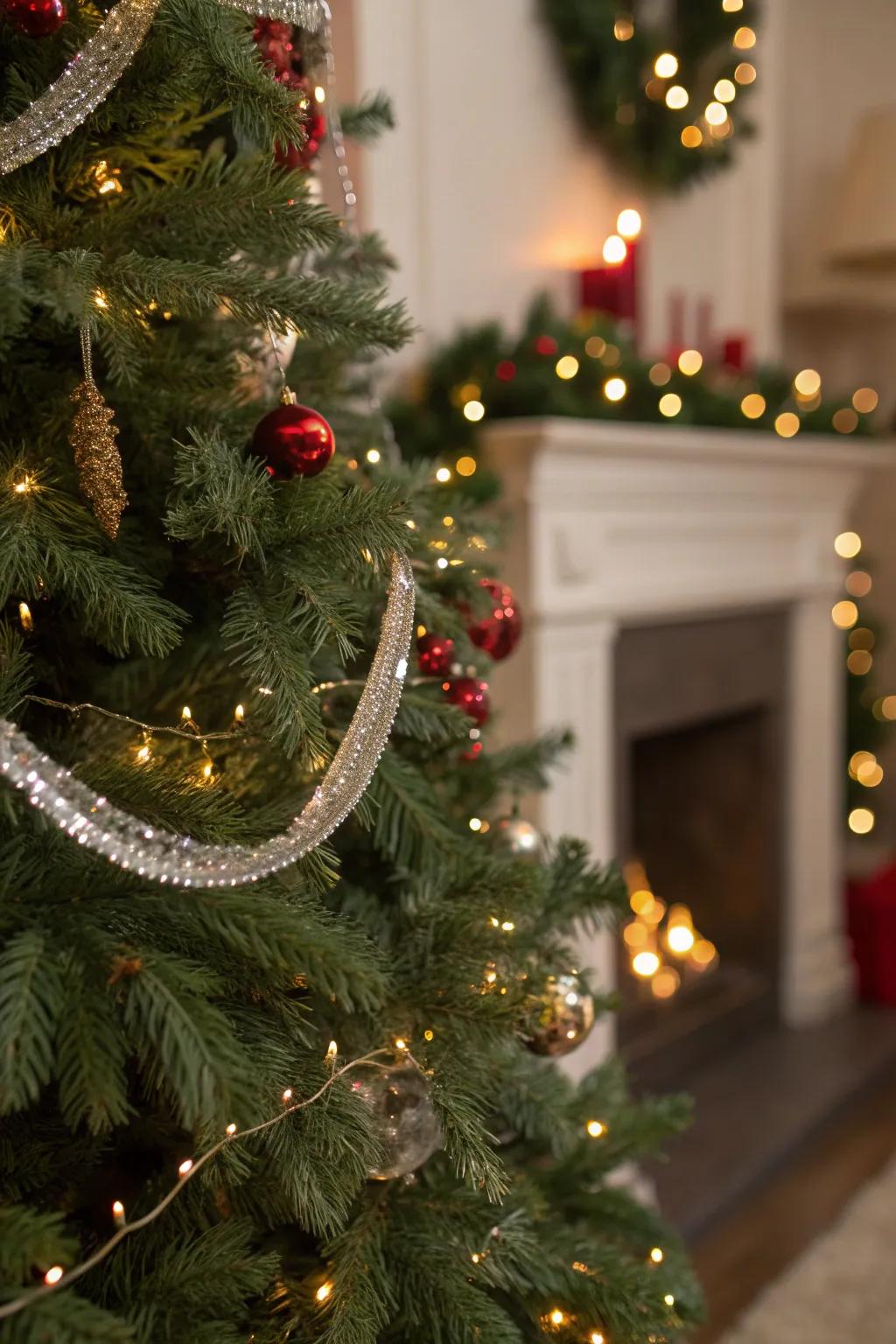 Let your tree shine with sparkling garlands that add a touch of elegance and festive magic. ✨ #SparkleAndShine #HolidayMagic