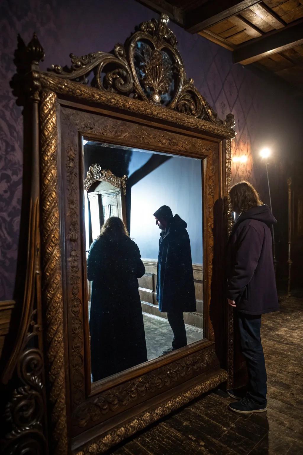 Add an element of surprise with shadowy figures that seem to come alive. 🕵️‍♀️ #ShadowDecor #HalloweenMystery