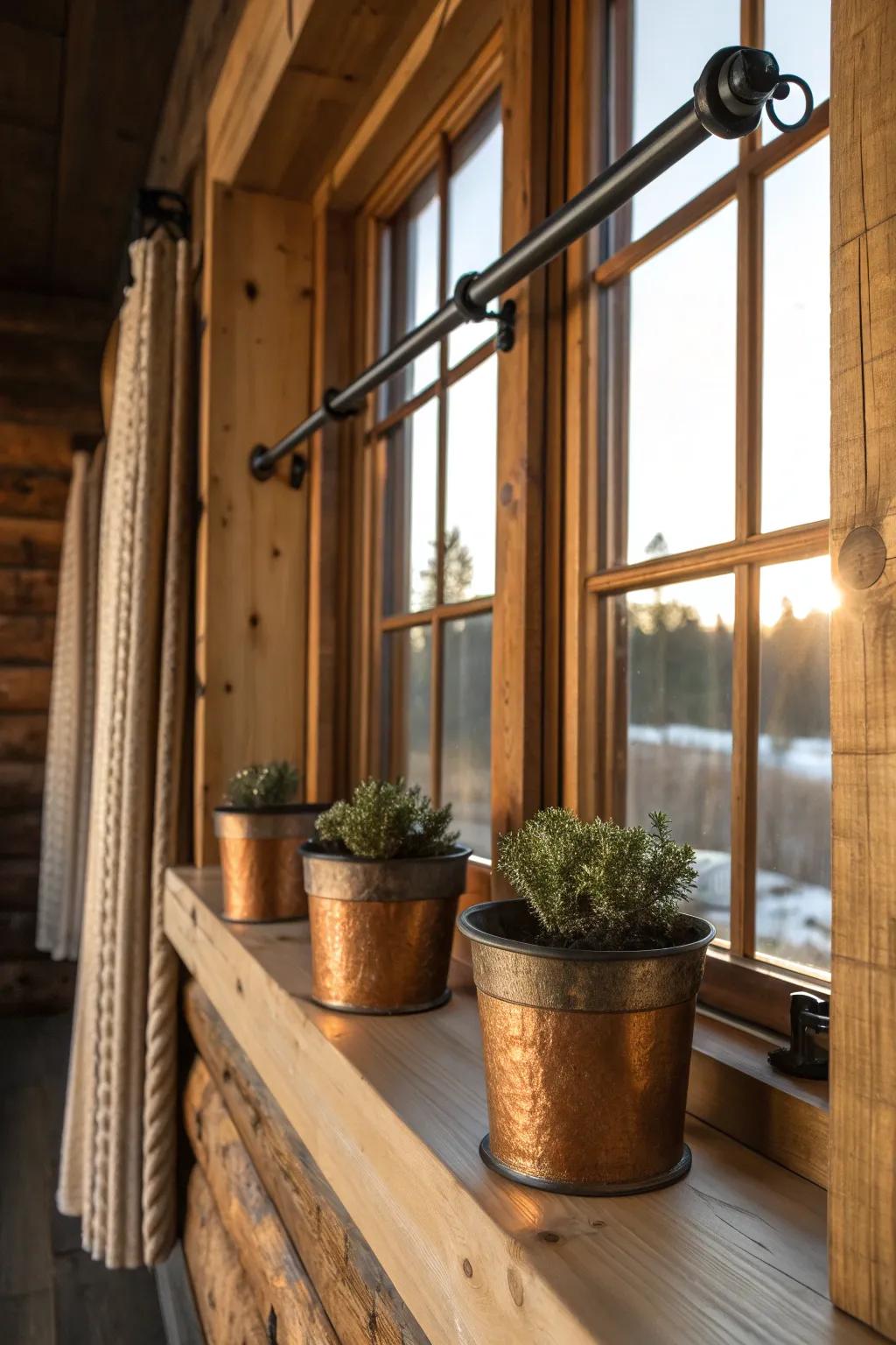 Rustic meets industrial with the perfect mix of pine and metal accents. 🏡 #IndustrialChic #HomeStyle
