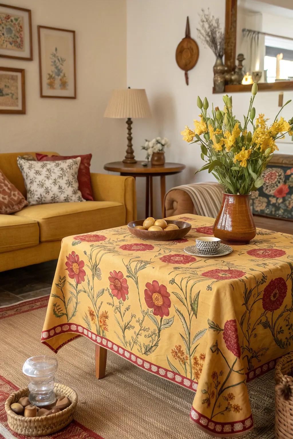 Bring retro vibes into your space with nostalgic floral patterns. 🌺 #RetroDecor #FloralLove