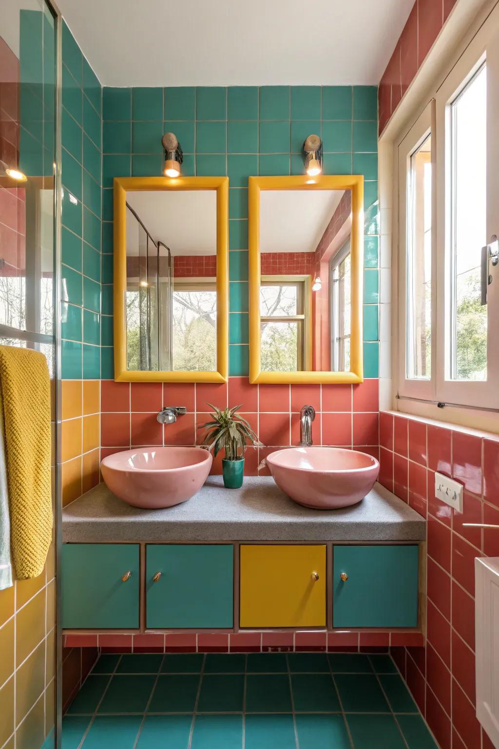 Double the sinks, double the style—perfect for shared spaces. 💧 #DoubleSink #BathroomGoals