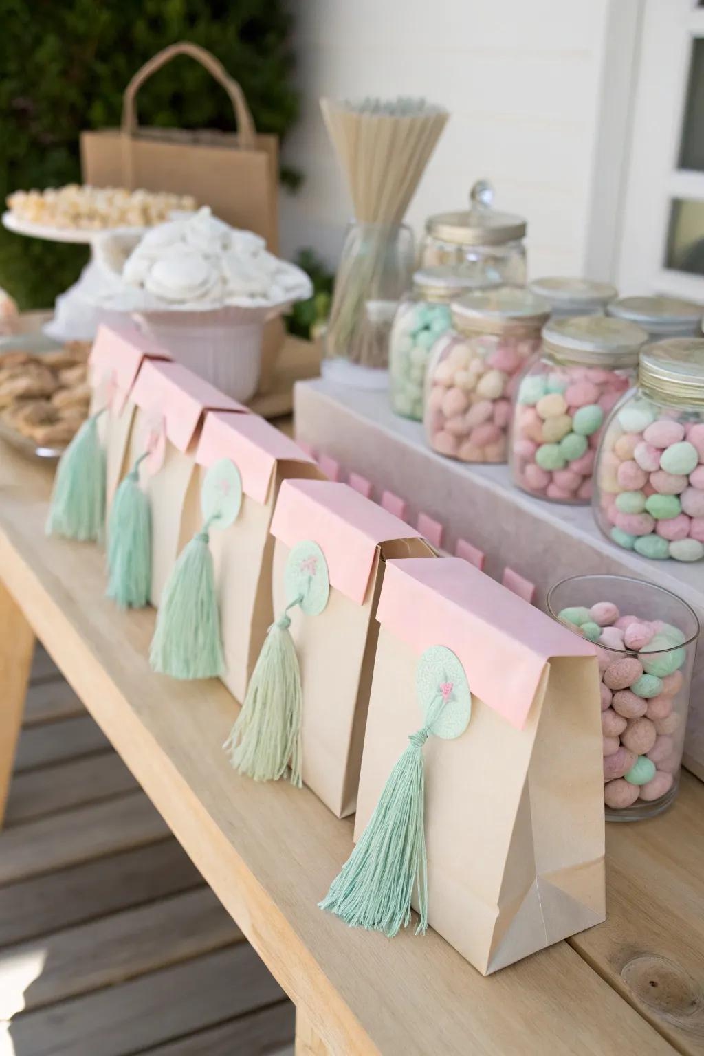 Make your candy bar interactive with tassel-worthy treat bags!