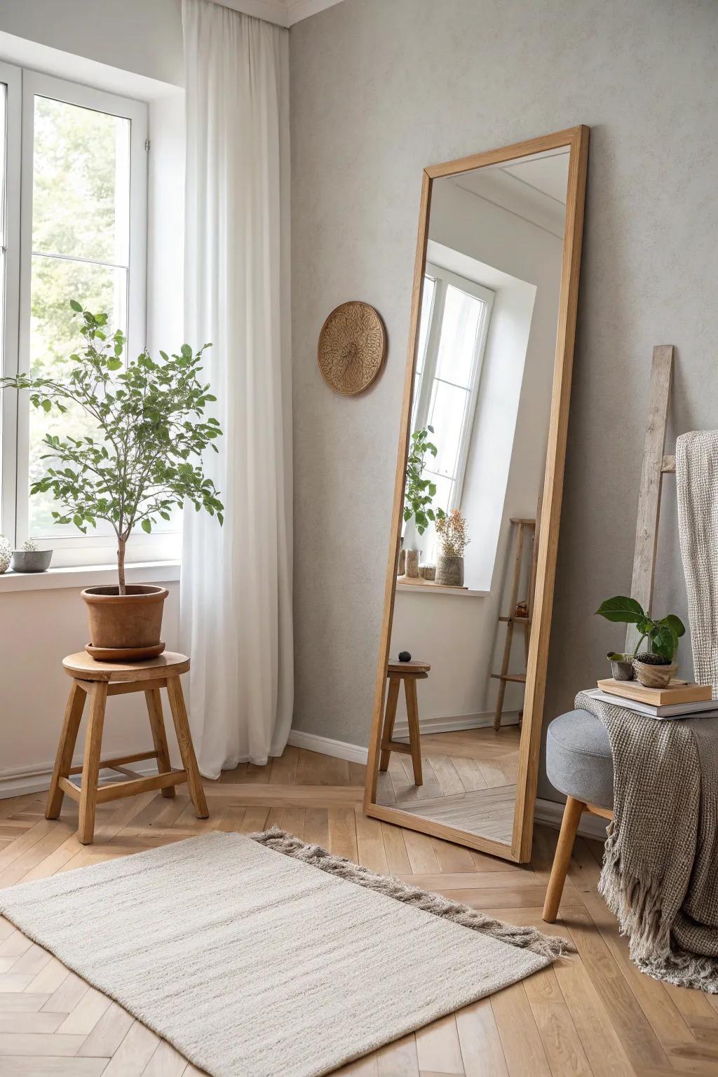 Embrace minimalism with frameless mirrors that offer sleek and subtle style.