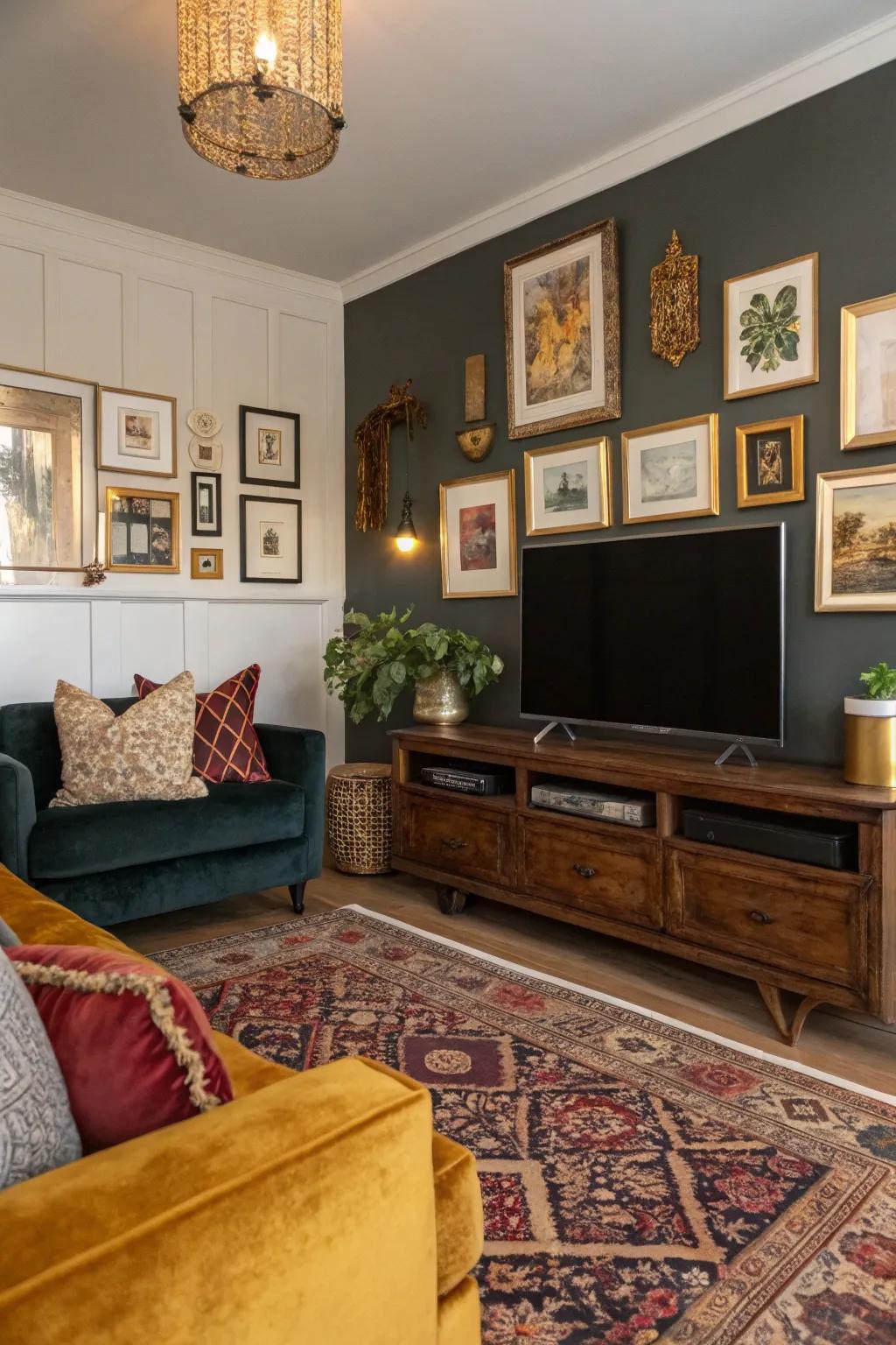 Express your individuality with an eclectic mix of decor that tells your unique story. 🌀 #EclecticDecor #PersonalizedSpace