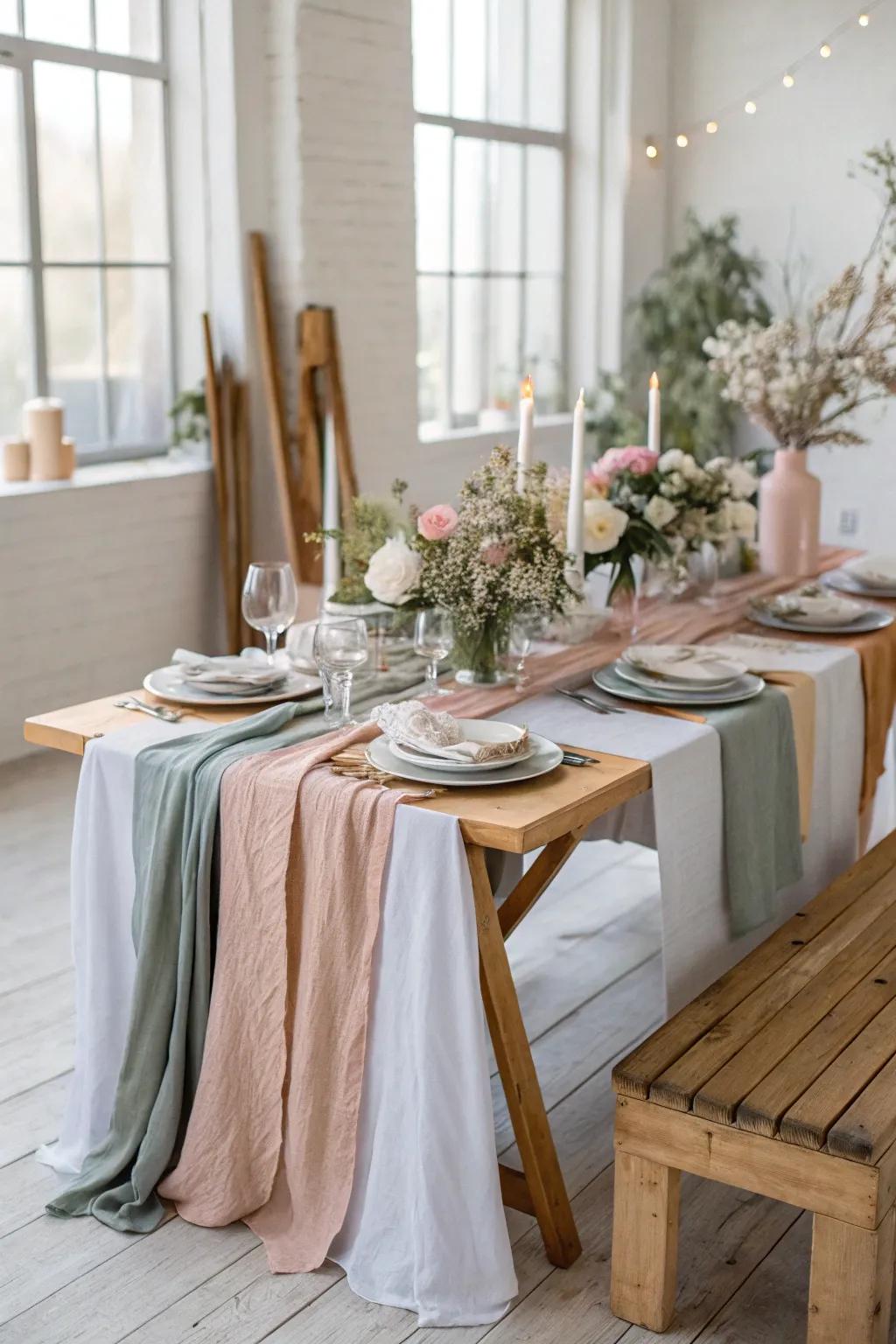 Layered textiles create depth and luxury. #TextileMix #BudgetLuxury