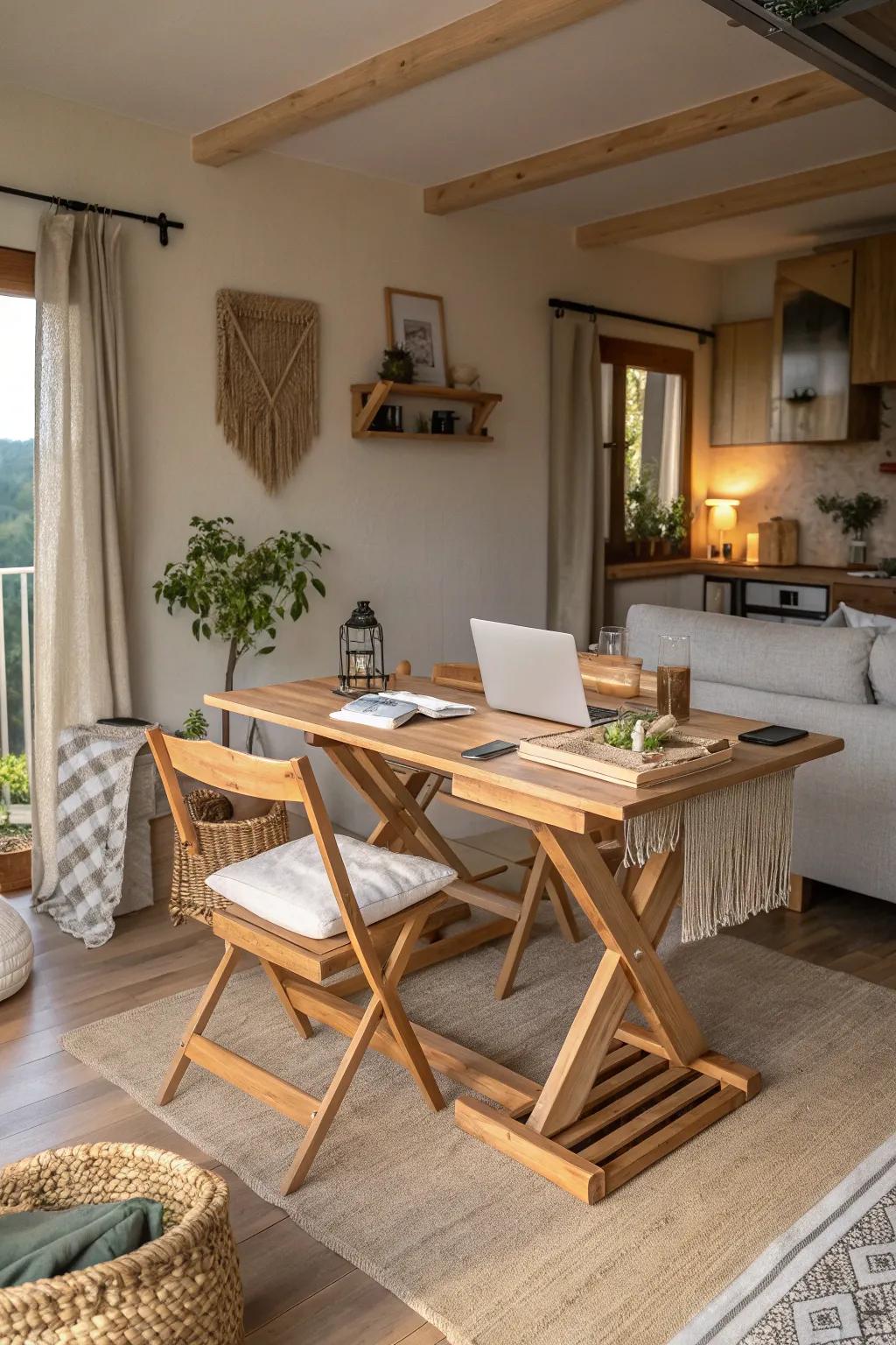 Multi-functional pieces add versatility to any room.