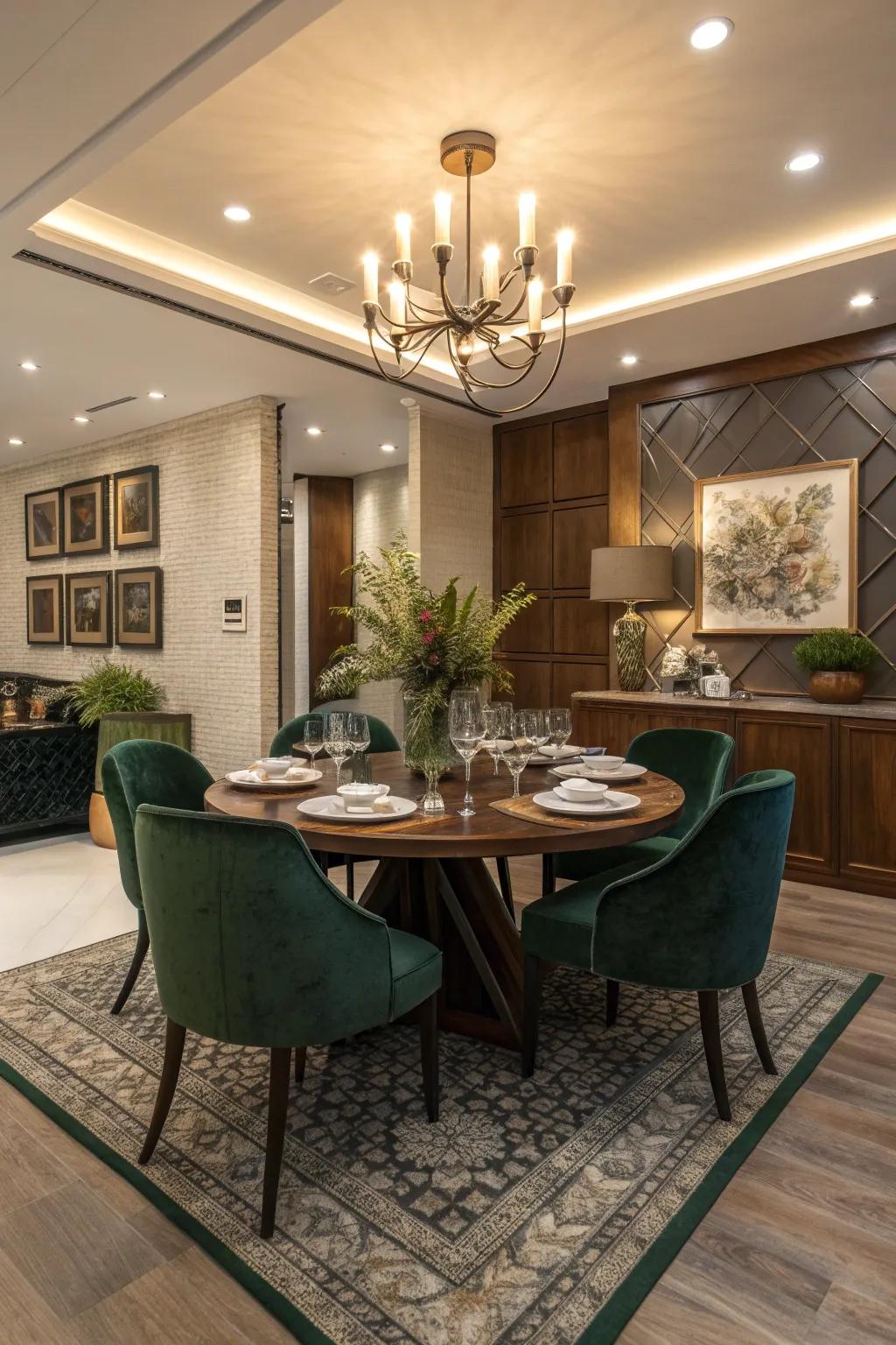 Dine in elegance with a sophisticated space that invites memorable meals.