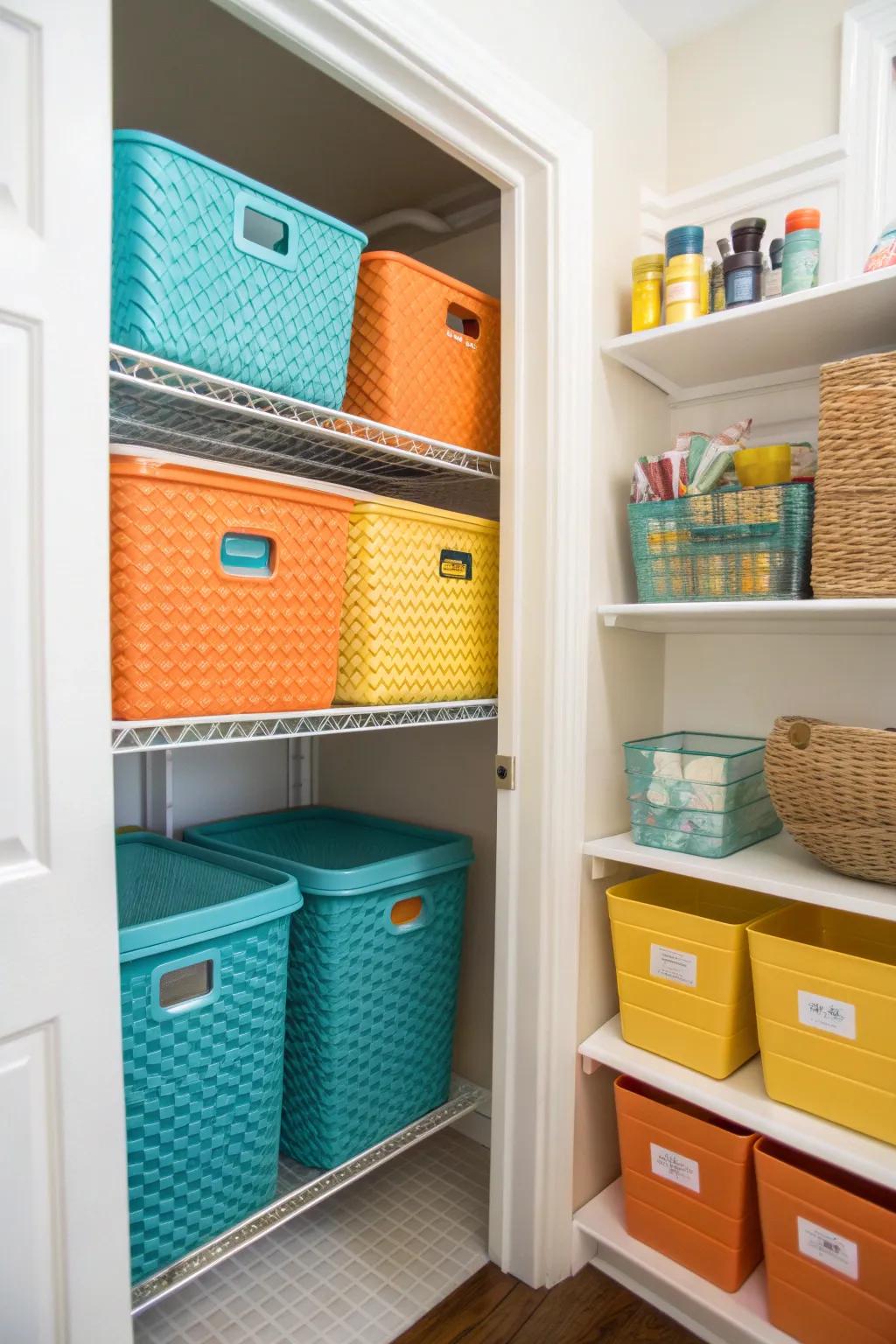 Labels bring order and tranquility to bathroom chaos.