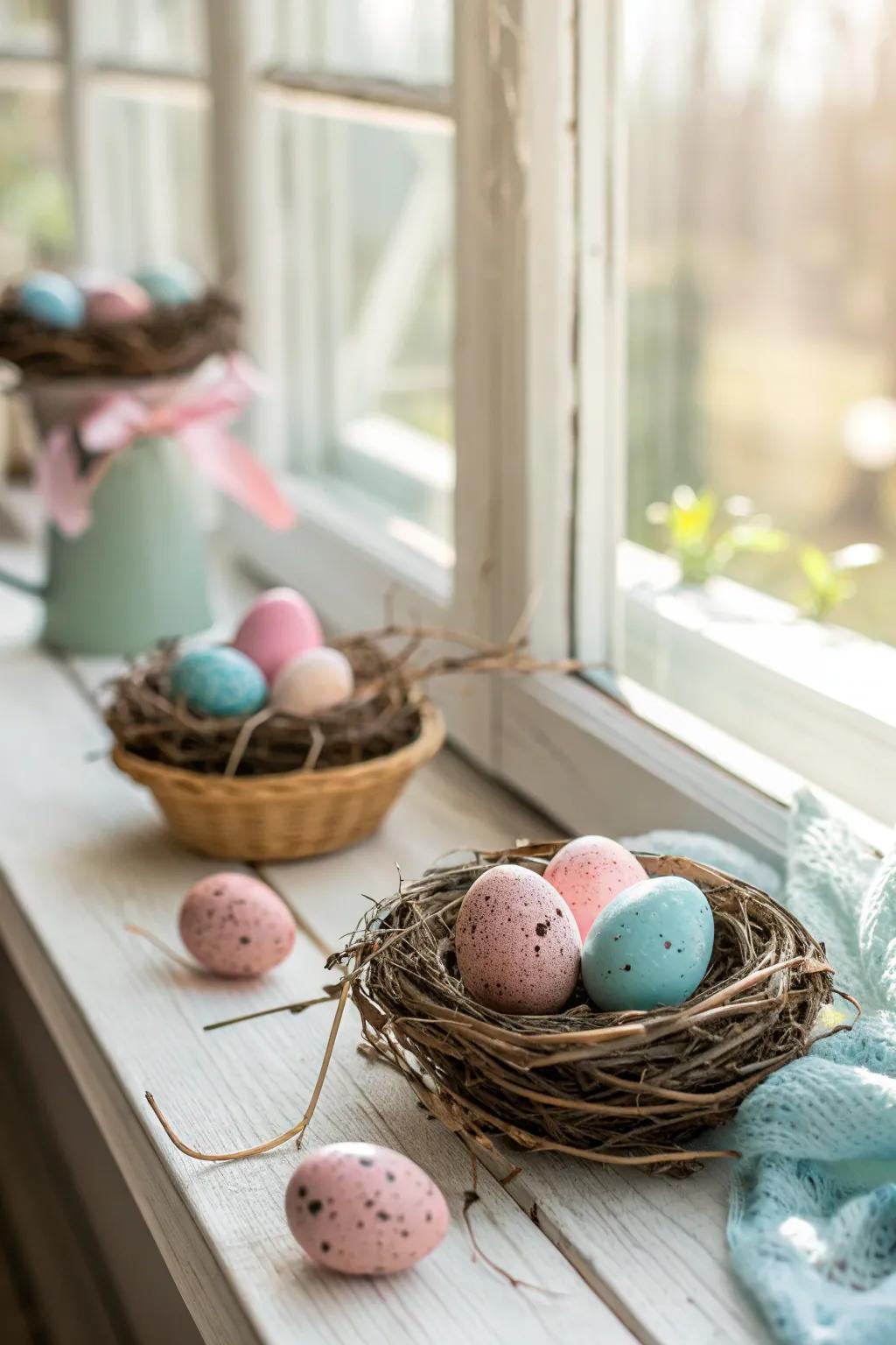 Celebrate renewal with novelty nests that bring a playful touch to your Easter decor.