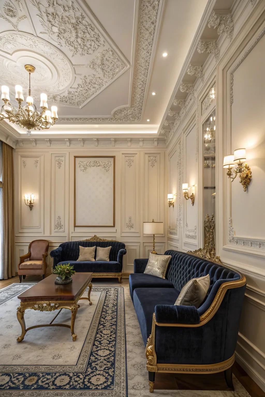 Elevate elegance with architectural details that add sophisticated charm.