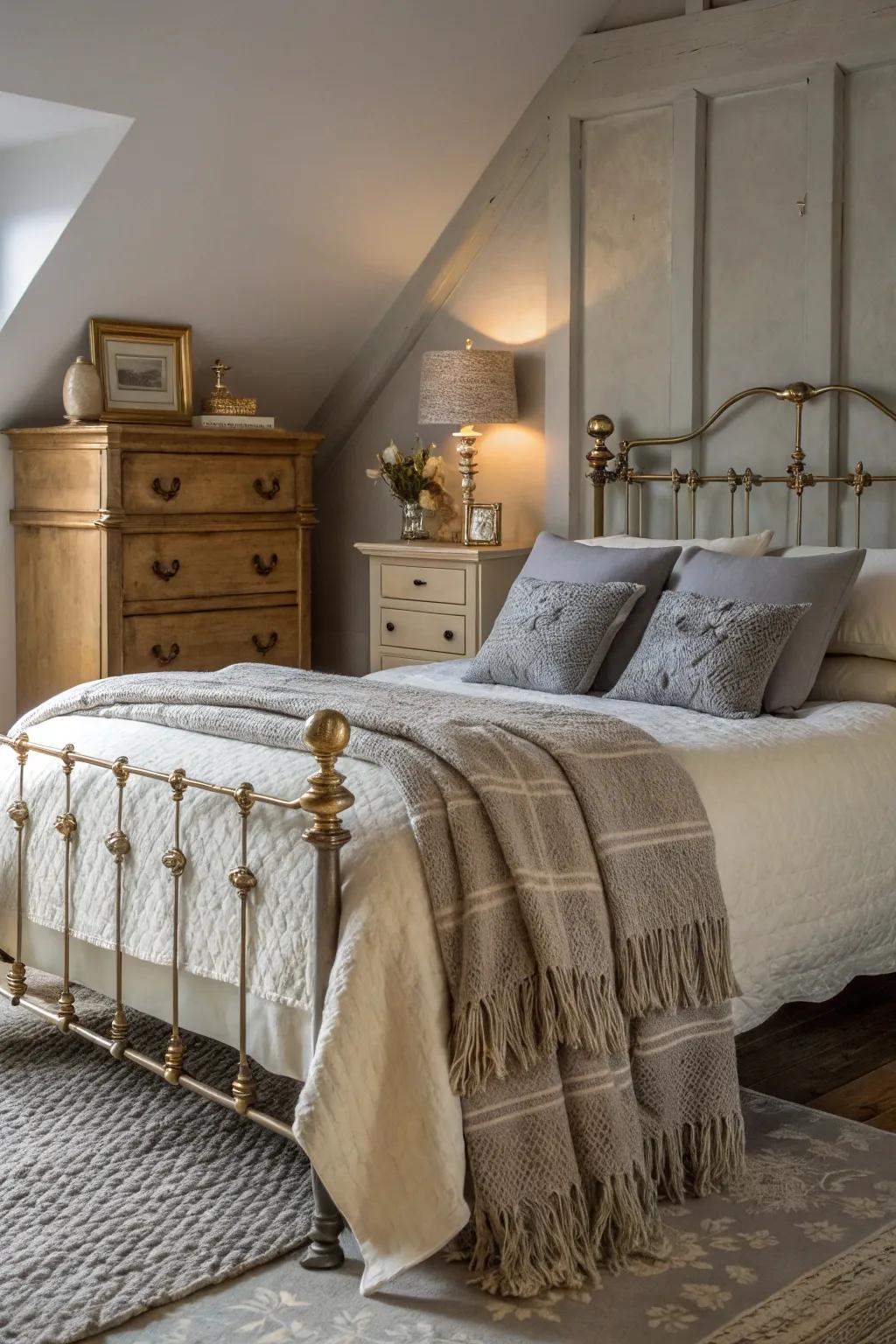 Infuse your space with charm and character through thoughtfully chosen vintage pieces.