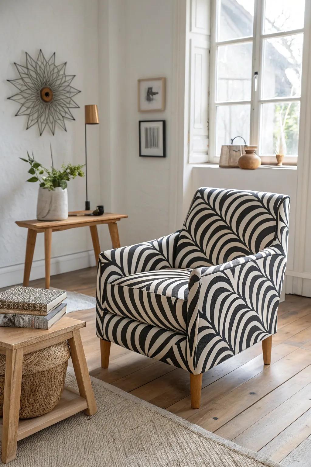 Make a bold statement with illusionary furniture that surprises and delights.