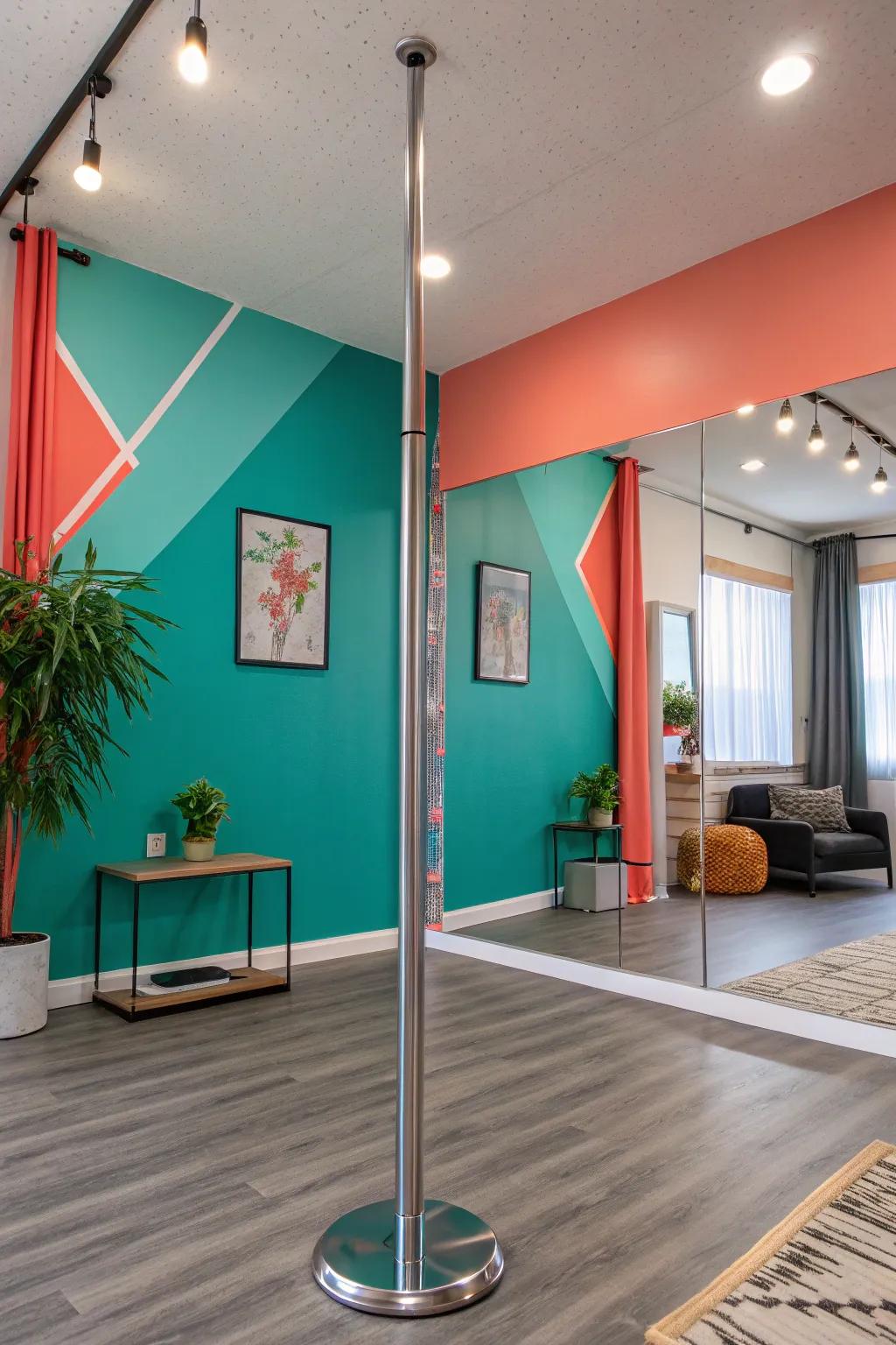 Infuse energy into your space with a vibrant accent wall. 🌈 #ColorfulSpaces #HomeInspiration