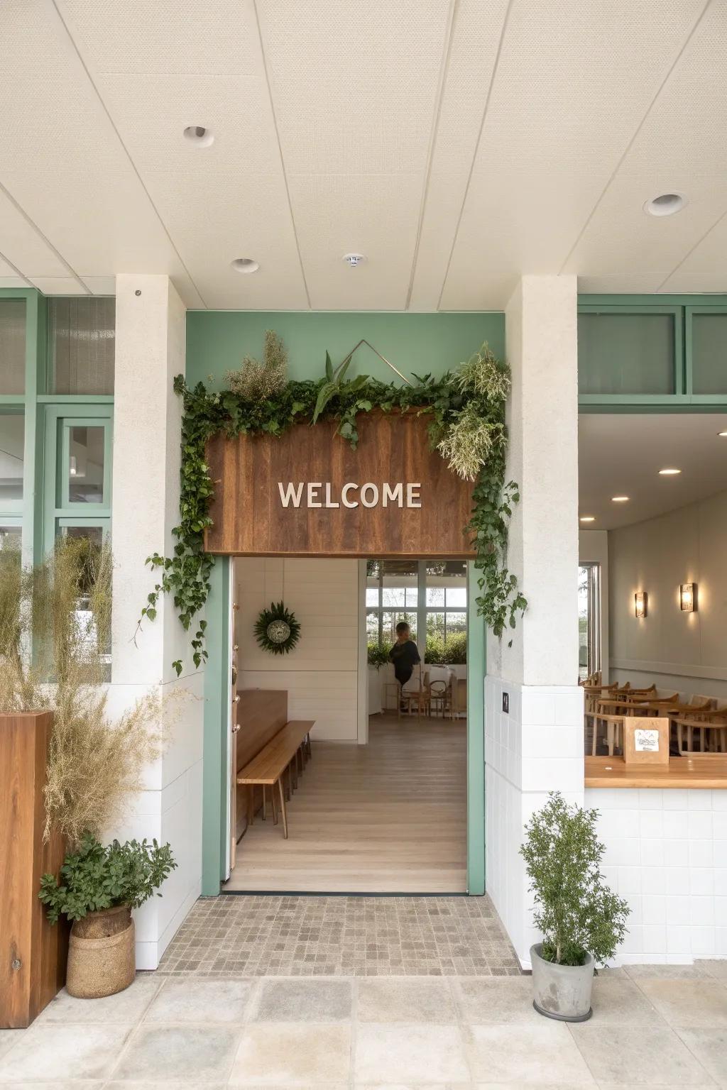 Set the tone with a warm and inviting entrance decor.