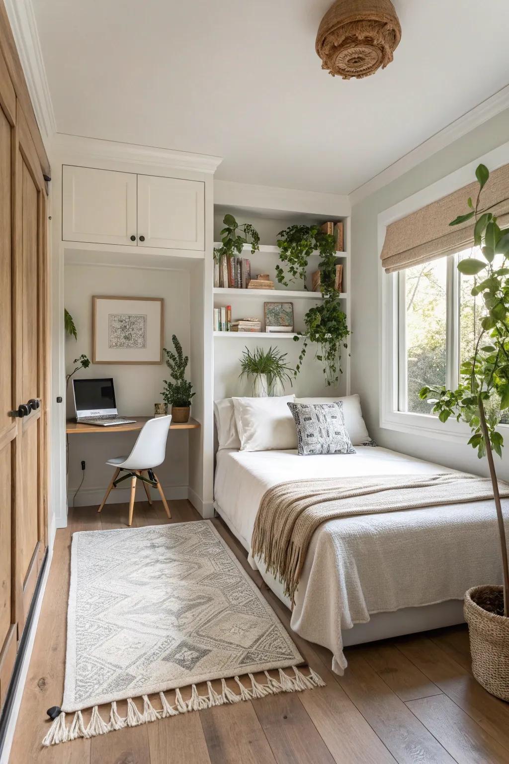 Enhance your space with natural elements that invigorate and refresh your home office.