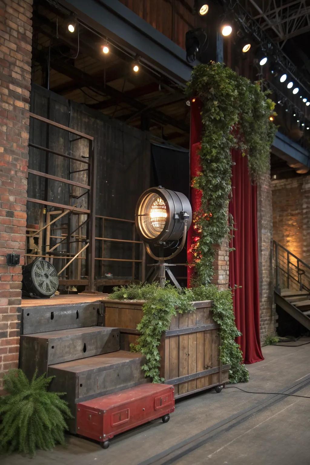 Add an edge to your event with industrial elements and modern style.