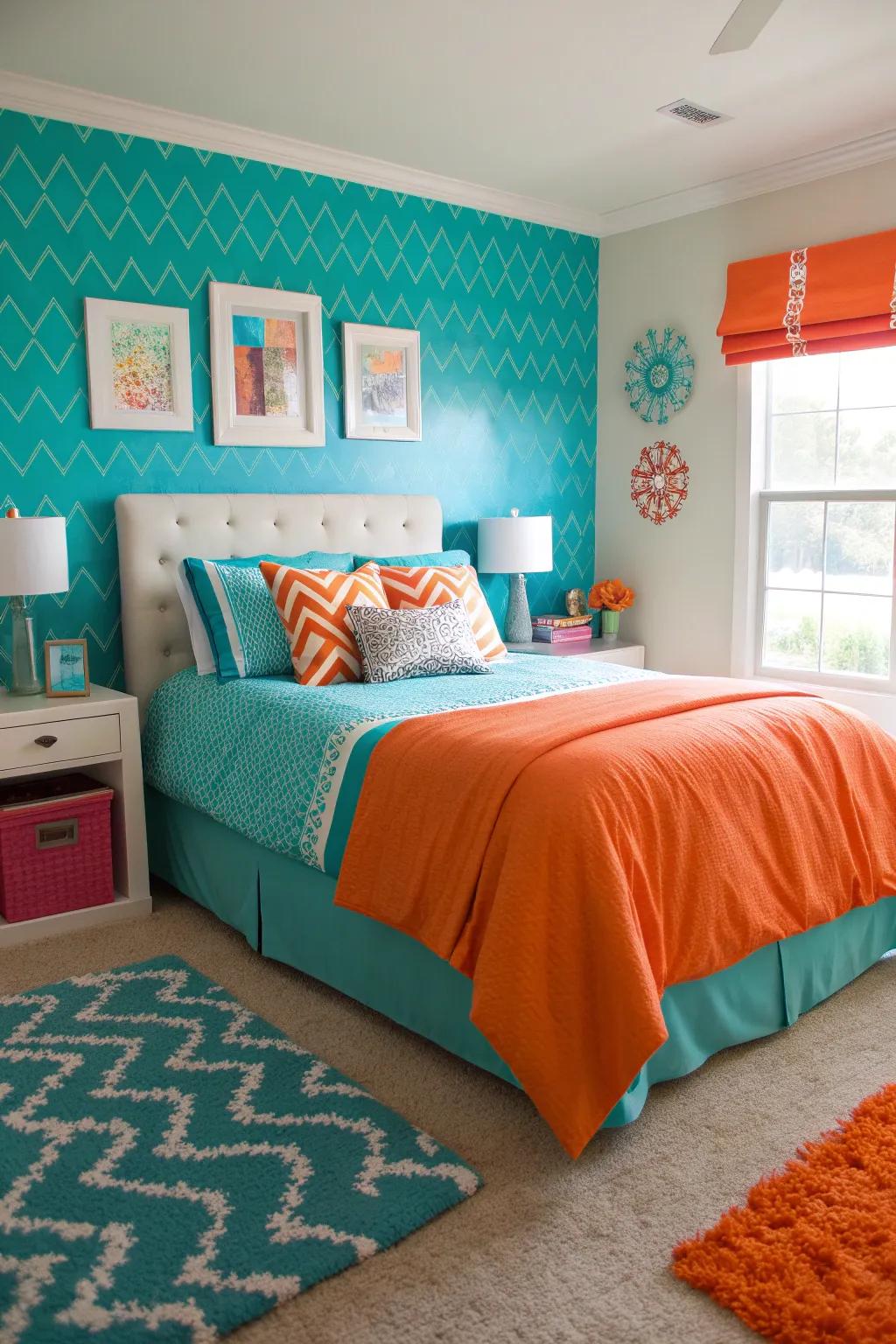 Bright and bold colors energize and invigorate teen spaces. 🌟 #BoldColors #EnergeticDesign