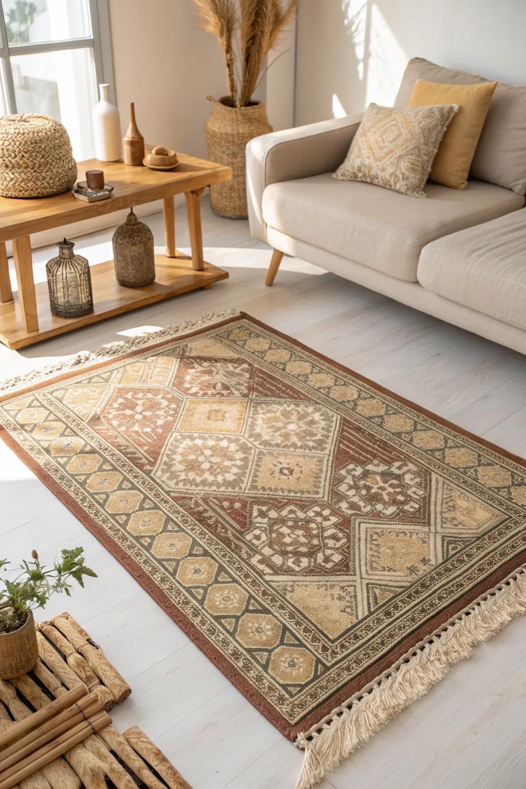 Infuse cultural flair into your space with a traditional Thai handwoven rug. 🧶 #RugDesign #CulturalDecor
