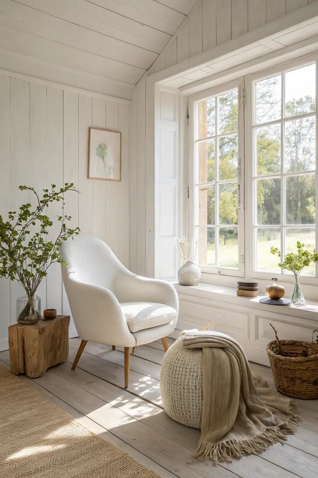 Consistency is key to a harmonious and stylish white interior.