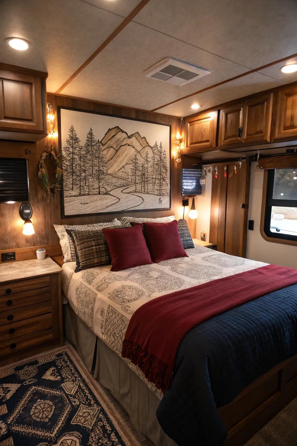 Express your personality through carefully chosen artwork and photos.