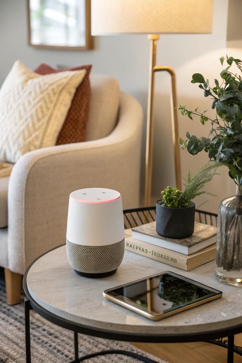 Experience the convenience of smart home technology during your stay.