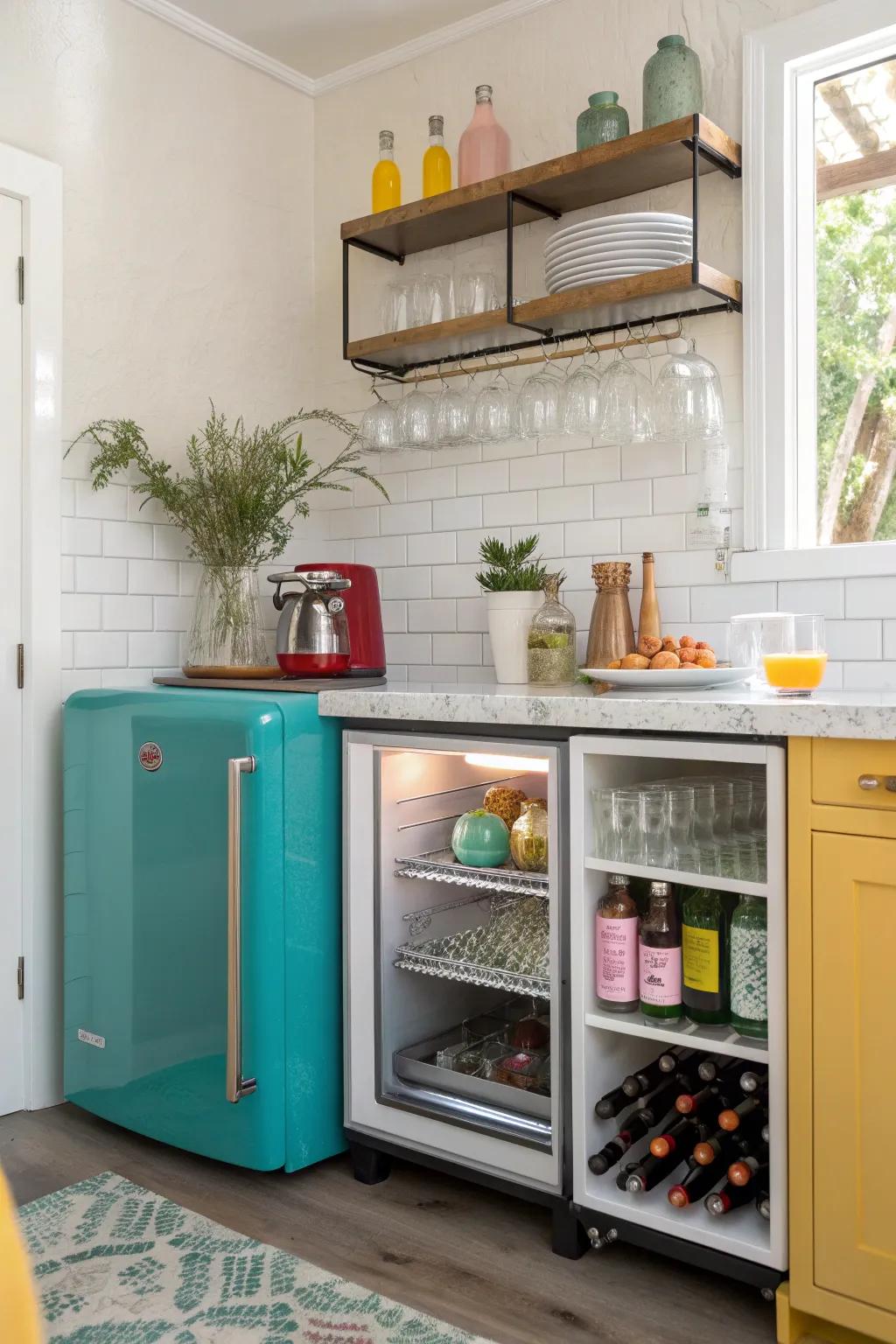 Entertain with ease using a stylish and practical beverage center.